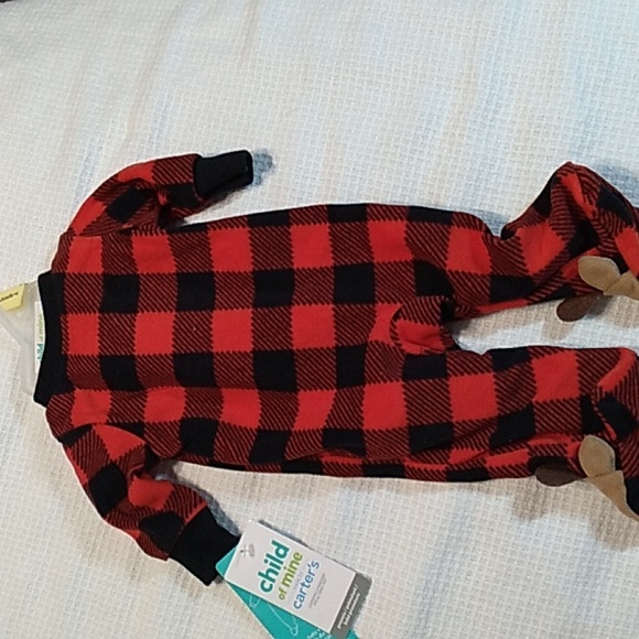 Nwt Carter's fleece preemie sleeper - Picture 2 of 3